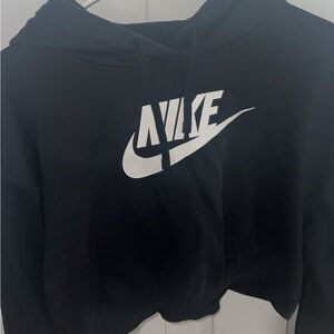 Black Nike Cropped Hoodie